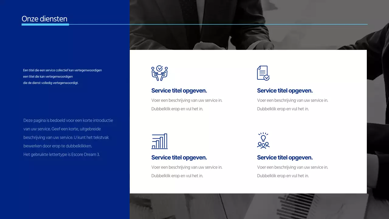 Minimalistische bedrijfsbrief