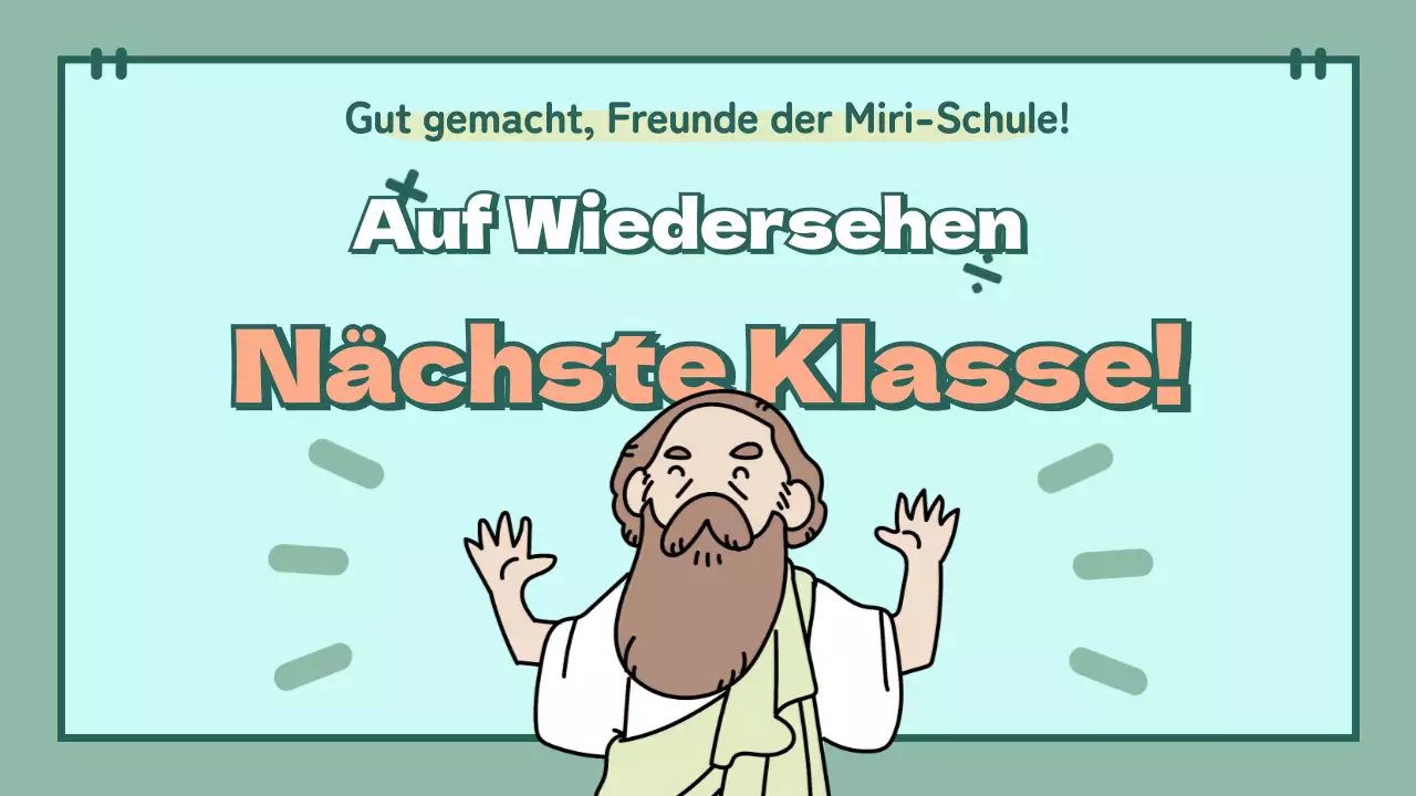 Präsentationen in Pastellfarben mit Figuren im Klassenzimmer