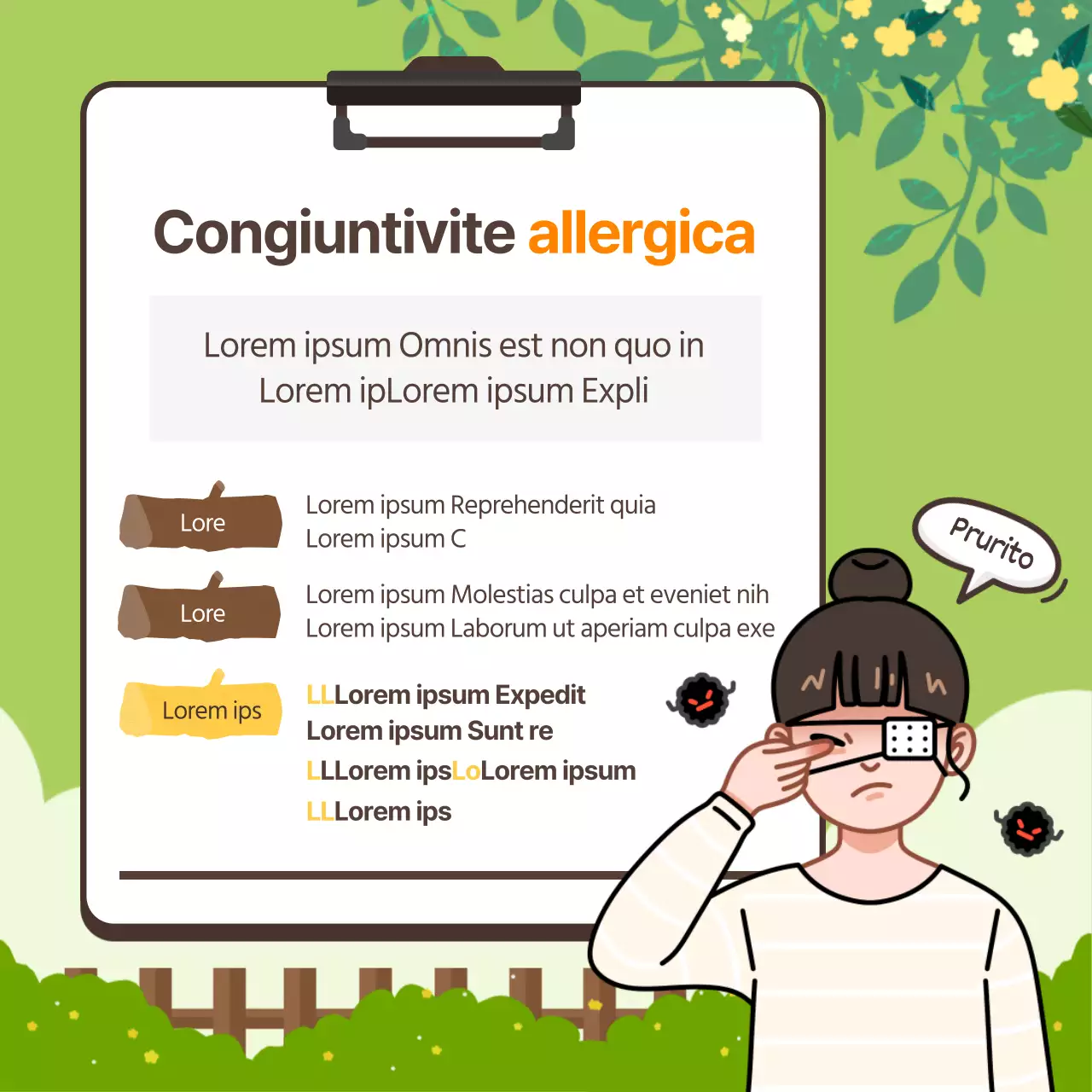 Design CardNews in giallo