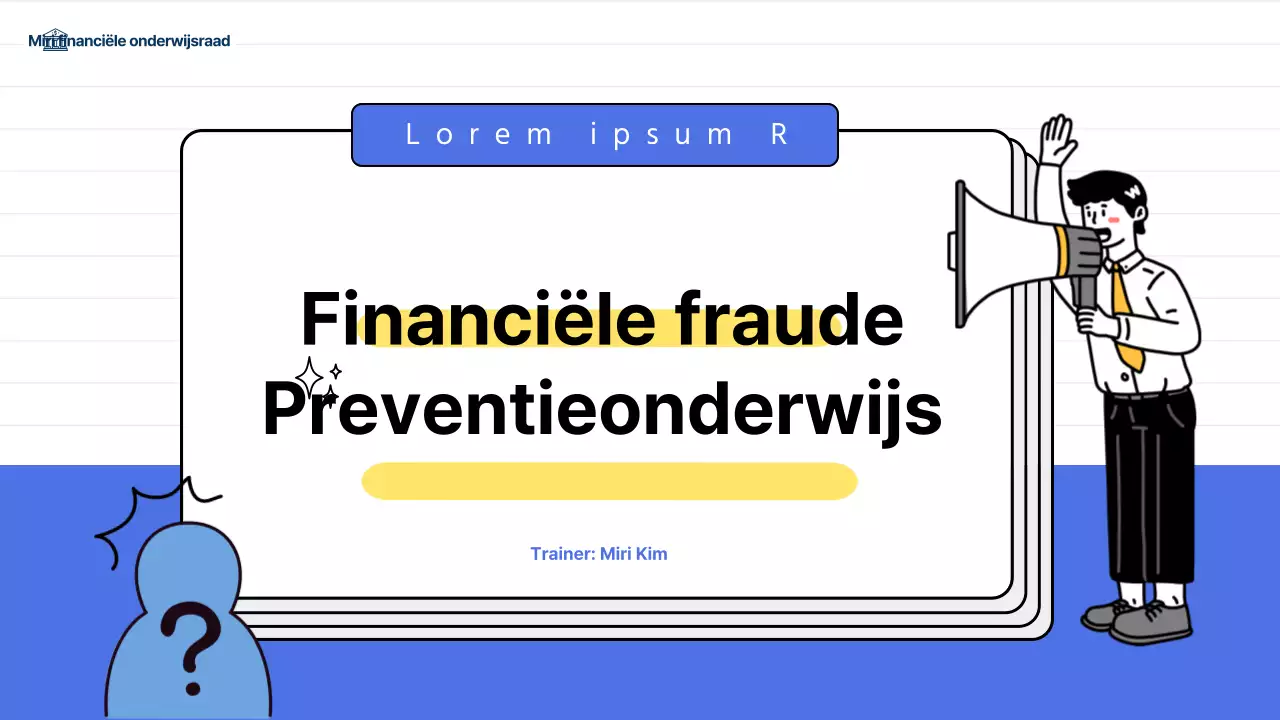 Financiële fraudepreventietraining voor blauwe volwassenen van middelbare leeftijd