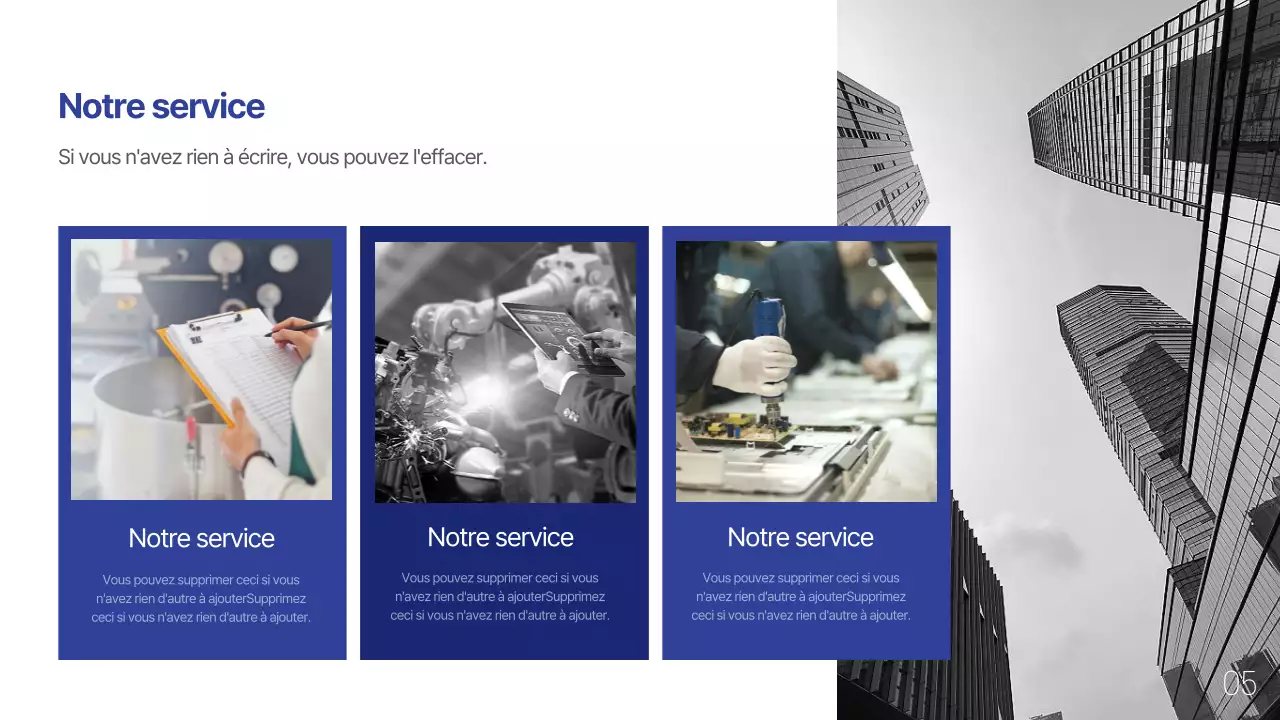 Profil d'entreprise simple