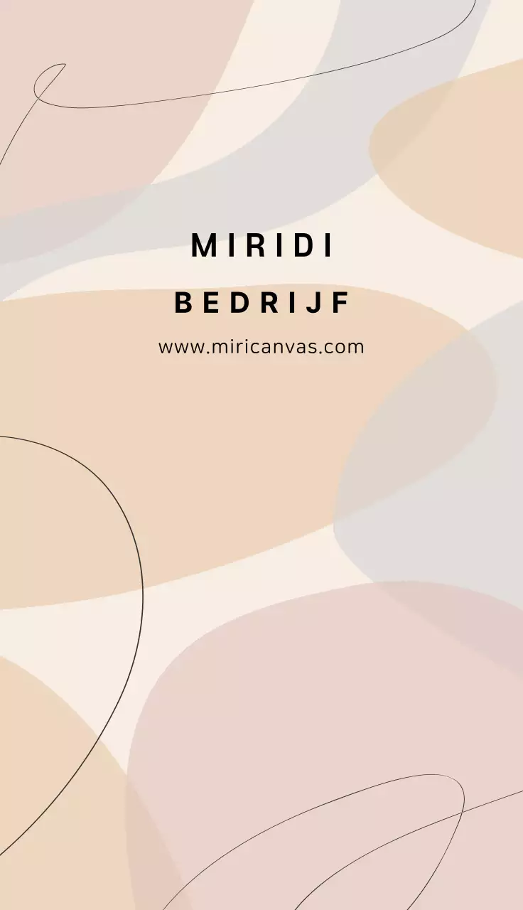 Pastel geometrisch bedrijf