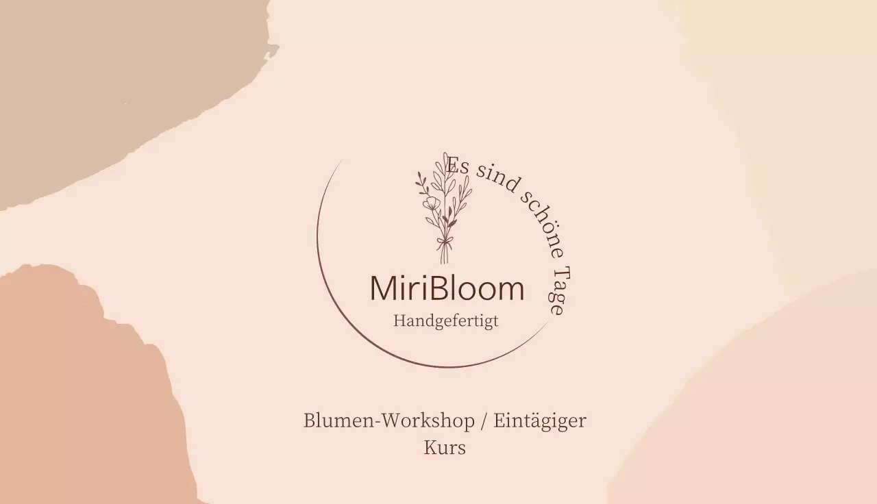 Braun Illustration Vintage Blumenladen Florist