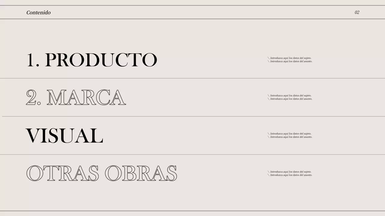 Cartera conceptual de líneas limpias en blanco roto y negro