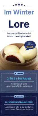 Blue Winter Treats Gedämpfte Rote-Bohnen-Suppe Event