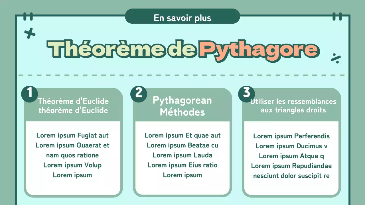 Présentations de classes aux couleurs pastel avec des personnages