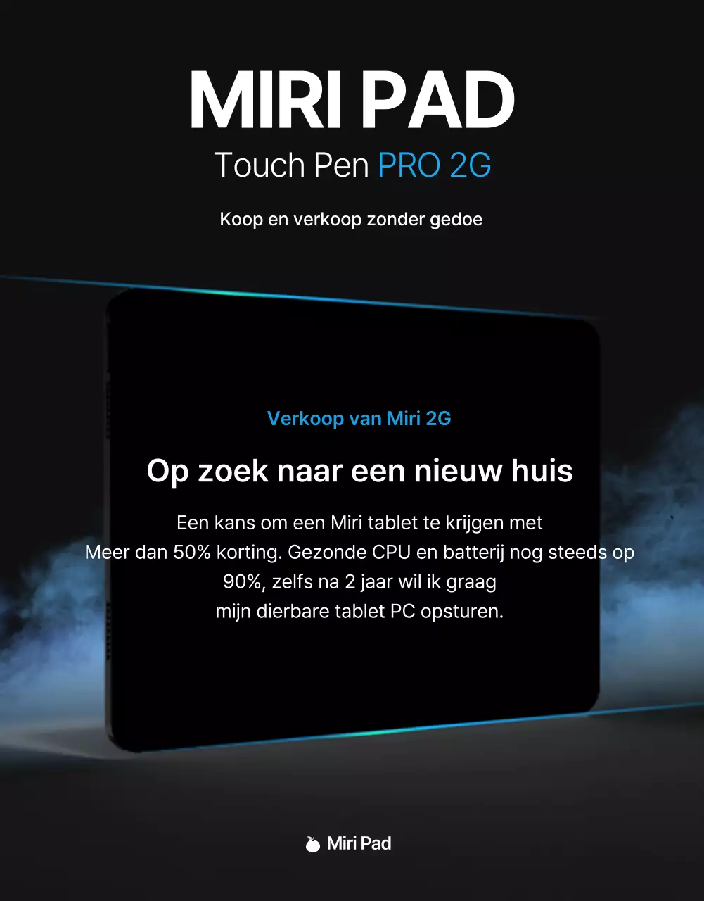 Black Blue Point Eenvoudige en stijlvolle advertentiepagina (detailpagina)