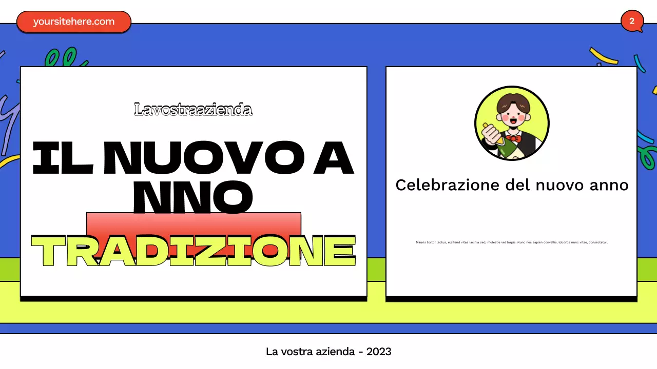 presentazione del nuovo anno del fumetto blu