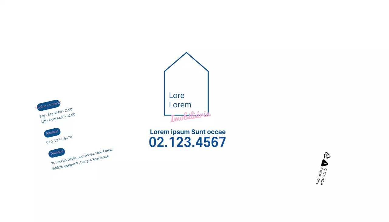 Ilustração de linhas brancas e limpas do sector imobiliário
