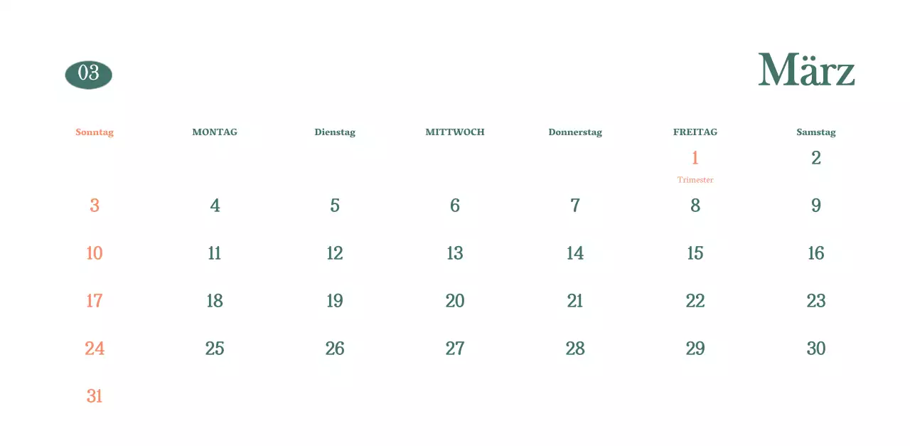 Cafe-Kalender mit Empfehlungen für das Getränk des Monats