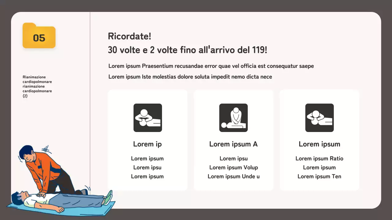 Formazione sulla sicurezza antincendio con un concetto di file explorer beige