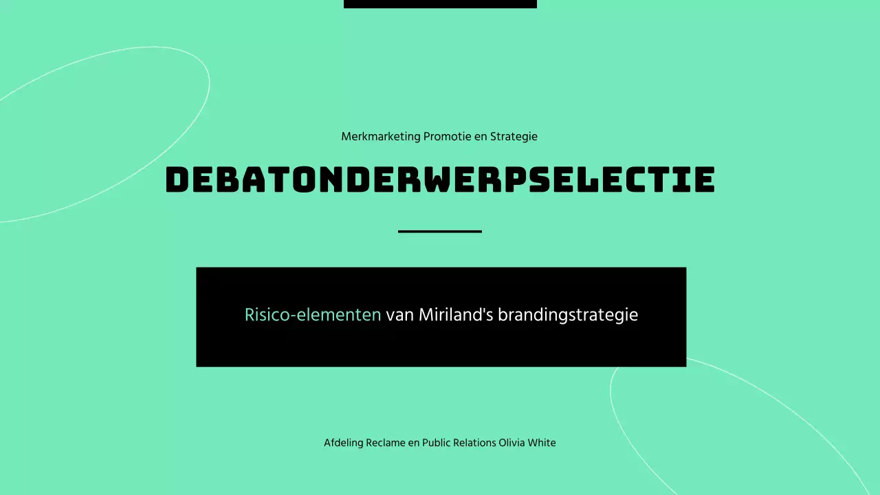 Aankondiging van groene kleur merk marketing taken