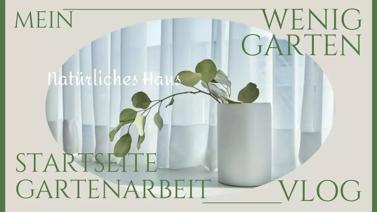 Ein sentimentaler Vlog über Gartenarbeit in Beige und Grün