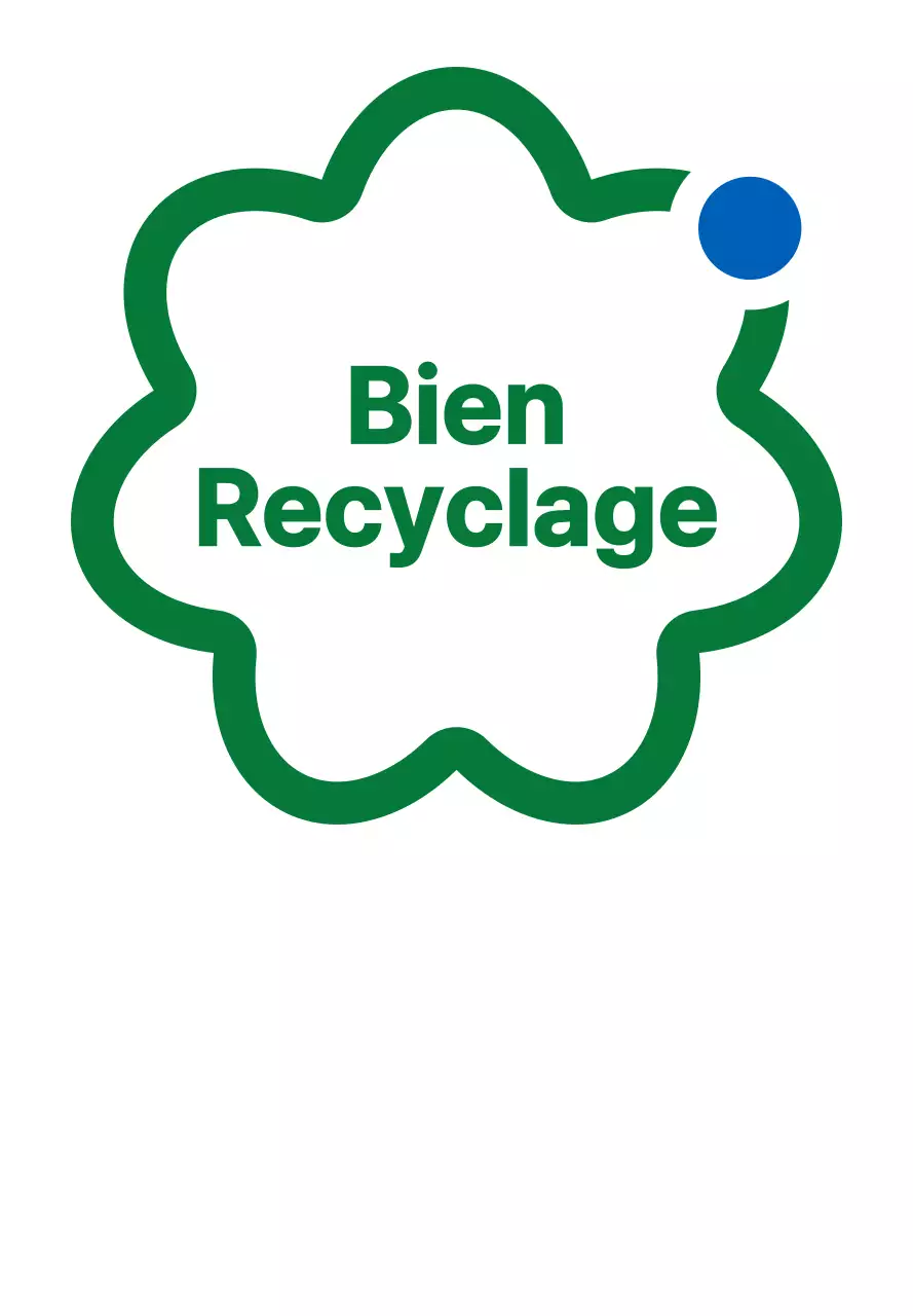 Combinaison simple d'icônes et de textes en vert et bleu Campagnes vertes