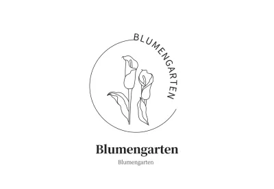 Einfaches Blumen-Logo
