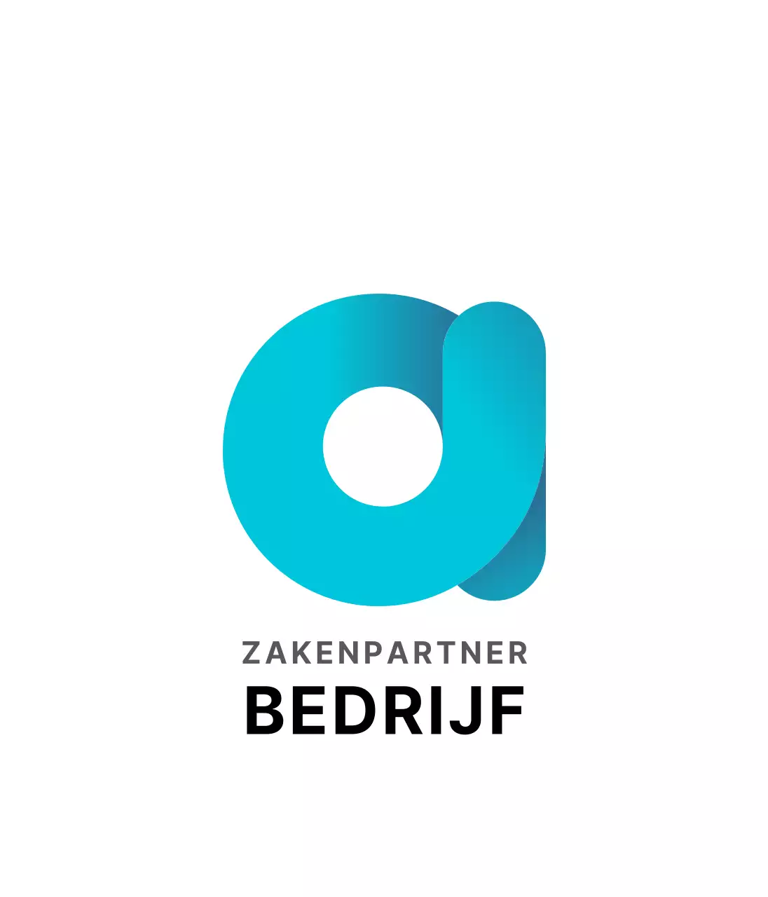 Witblauw bedrijfslogo