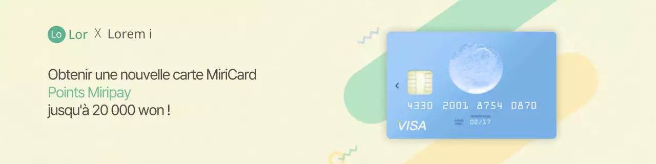 Formes simples et pastel pour les offres de cartes