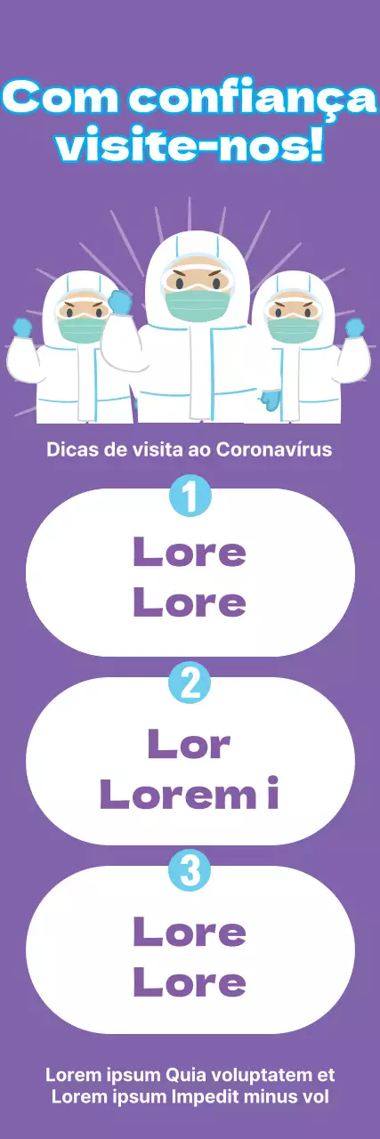Visita segura ao Corona Púrpura