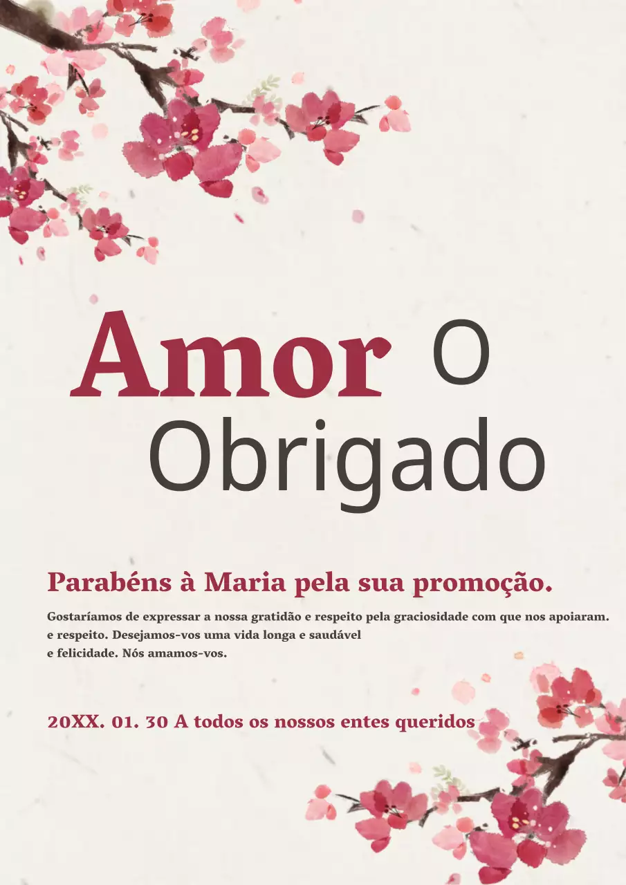 Adoro-vos, obrigado