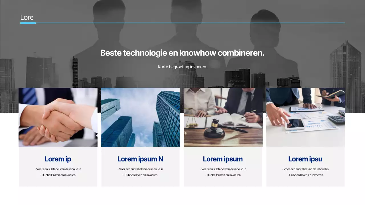 Minimalistische bedrijfsbrief