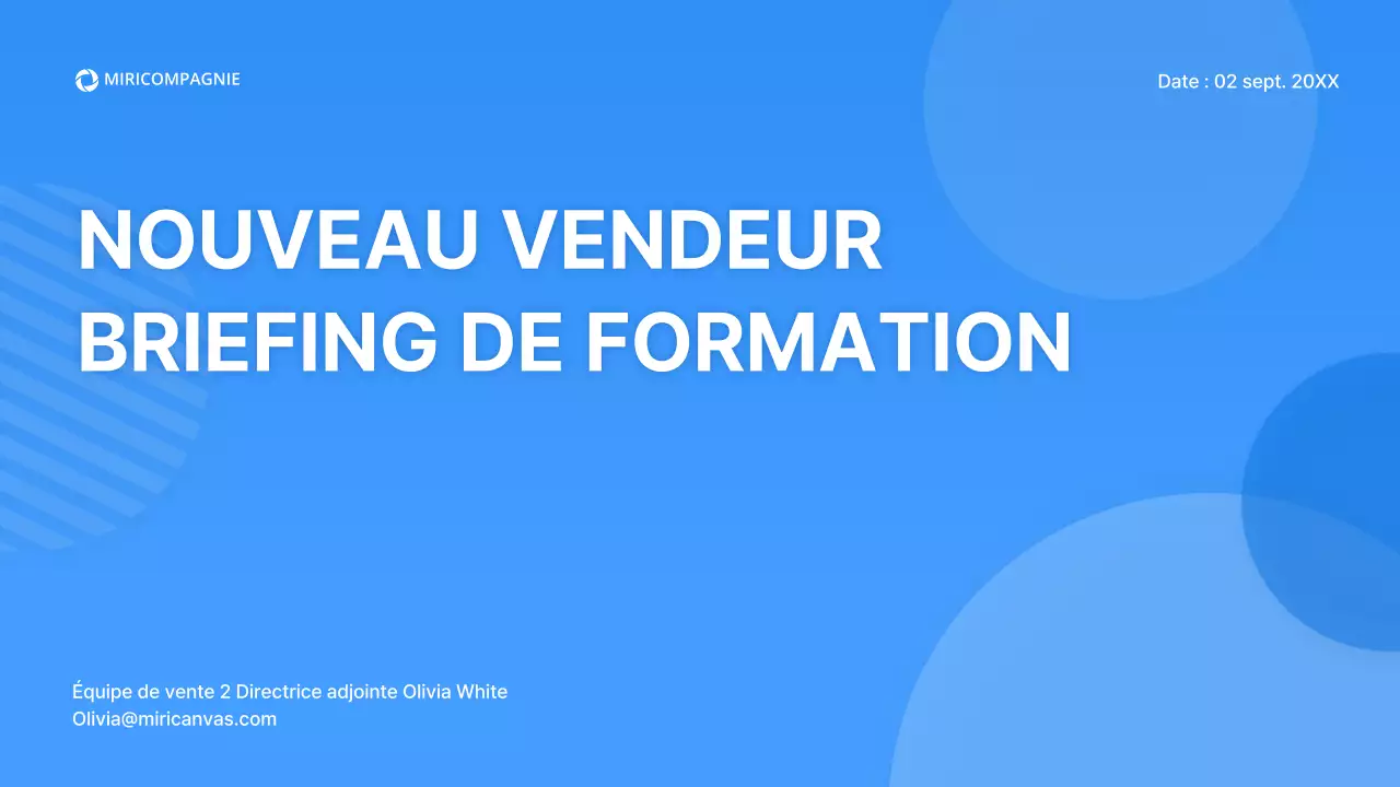 Formation des vendeurs avec des formes bleues et tridimensionnelles