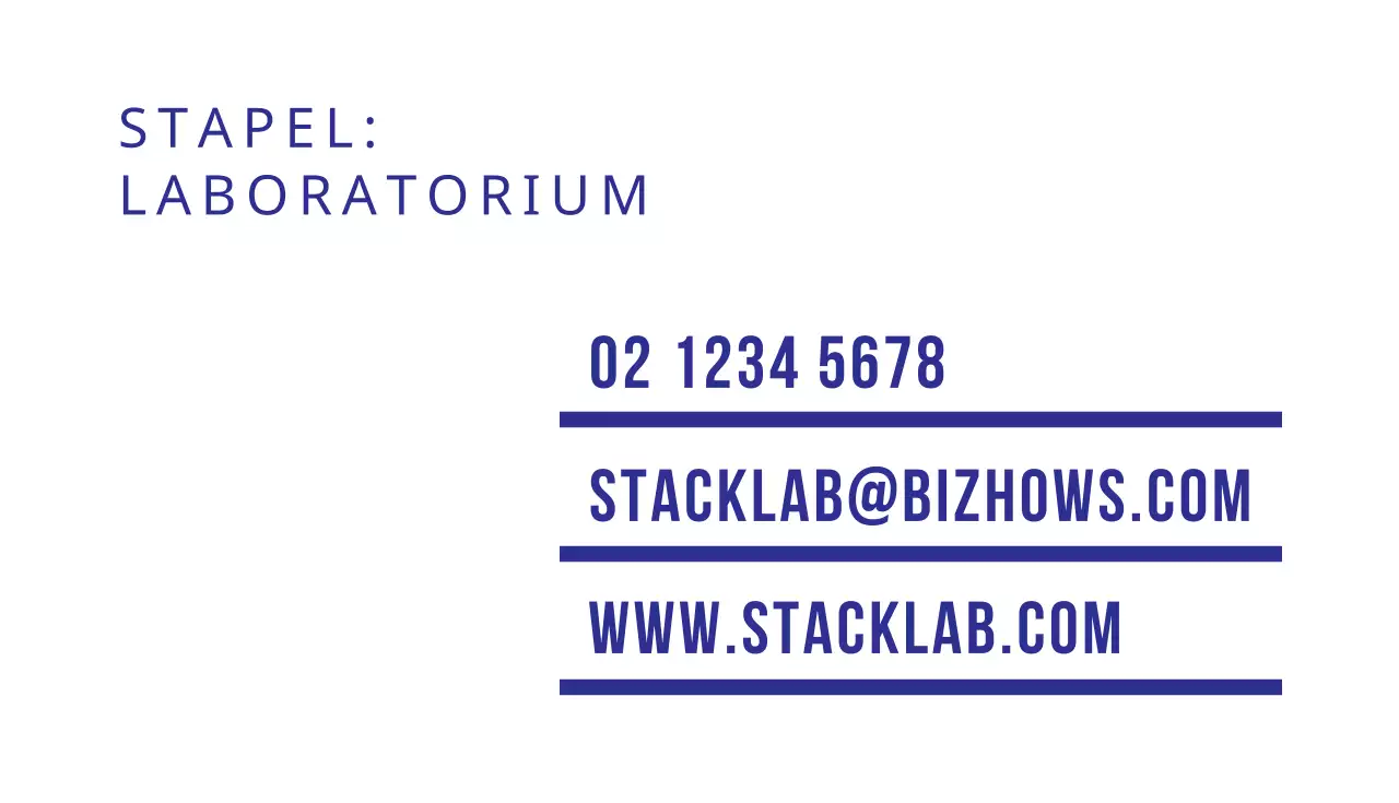 Zakelijke visitekaartjes