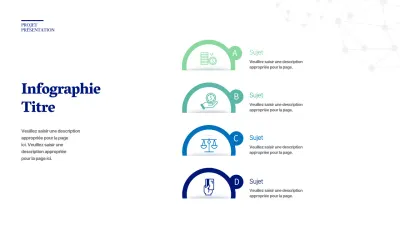 Icônes financières bleues et vertes