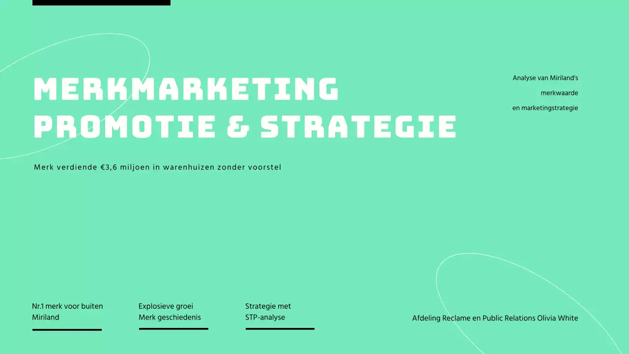 Aankondiging van groene kleur merk marketing taken