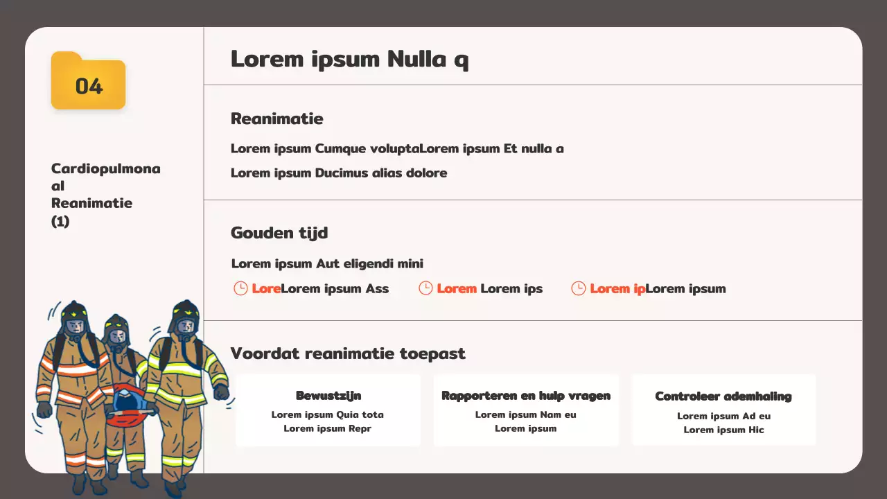 Brandveiligheidstraining met een beige bestandsverkennerconcept