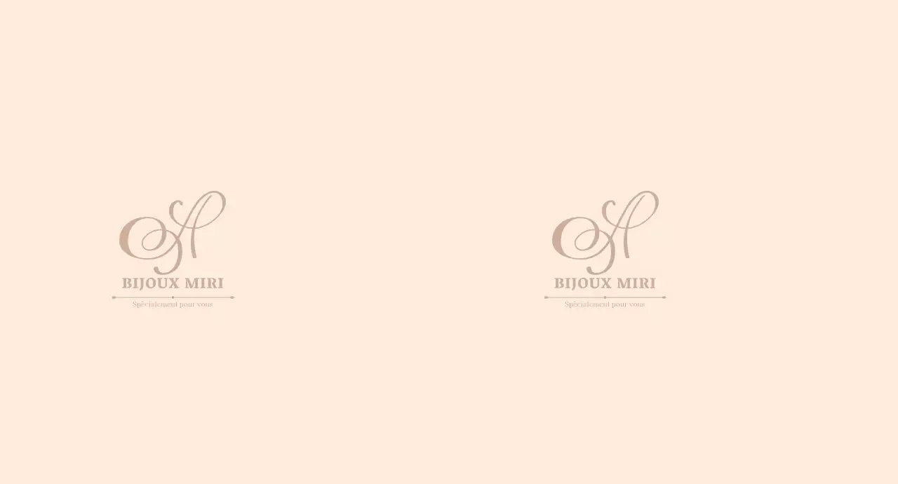 Beige Simple Logo Jewellery Shop