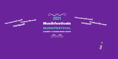 Lila Musikfestival Veranstaltung