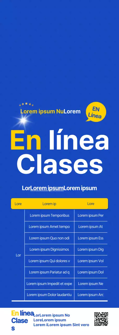 Azul y blanco limpios para anunciar y promocionar ofertas de empleo de formación en línea