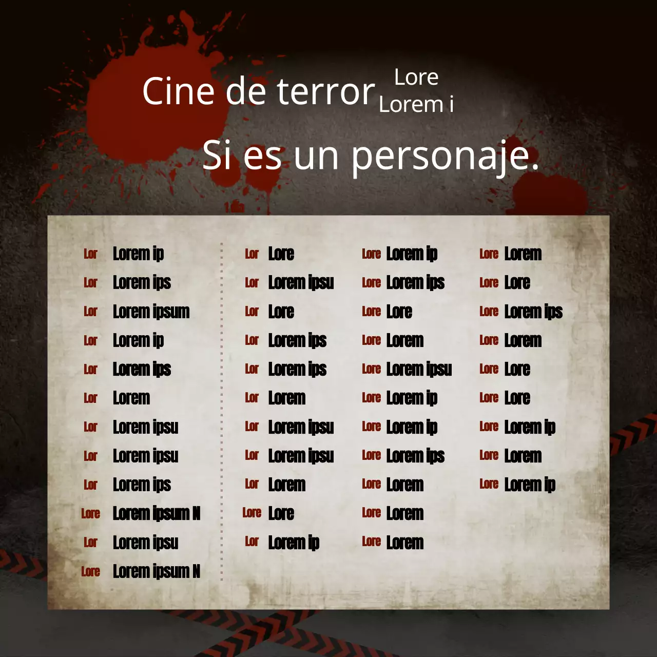 Personajes de películas de terror con cumpleaños marrones y rojos