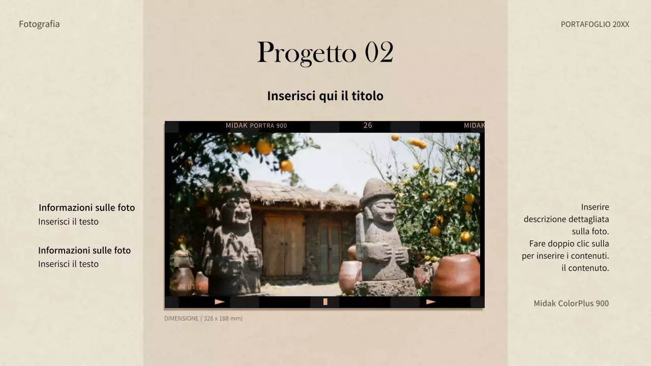 Portafoglio di concetti di macchine fotografiche in beige