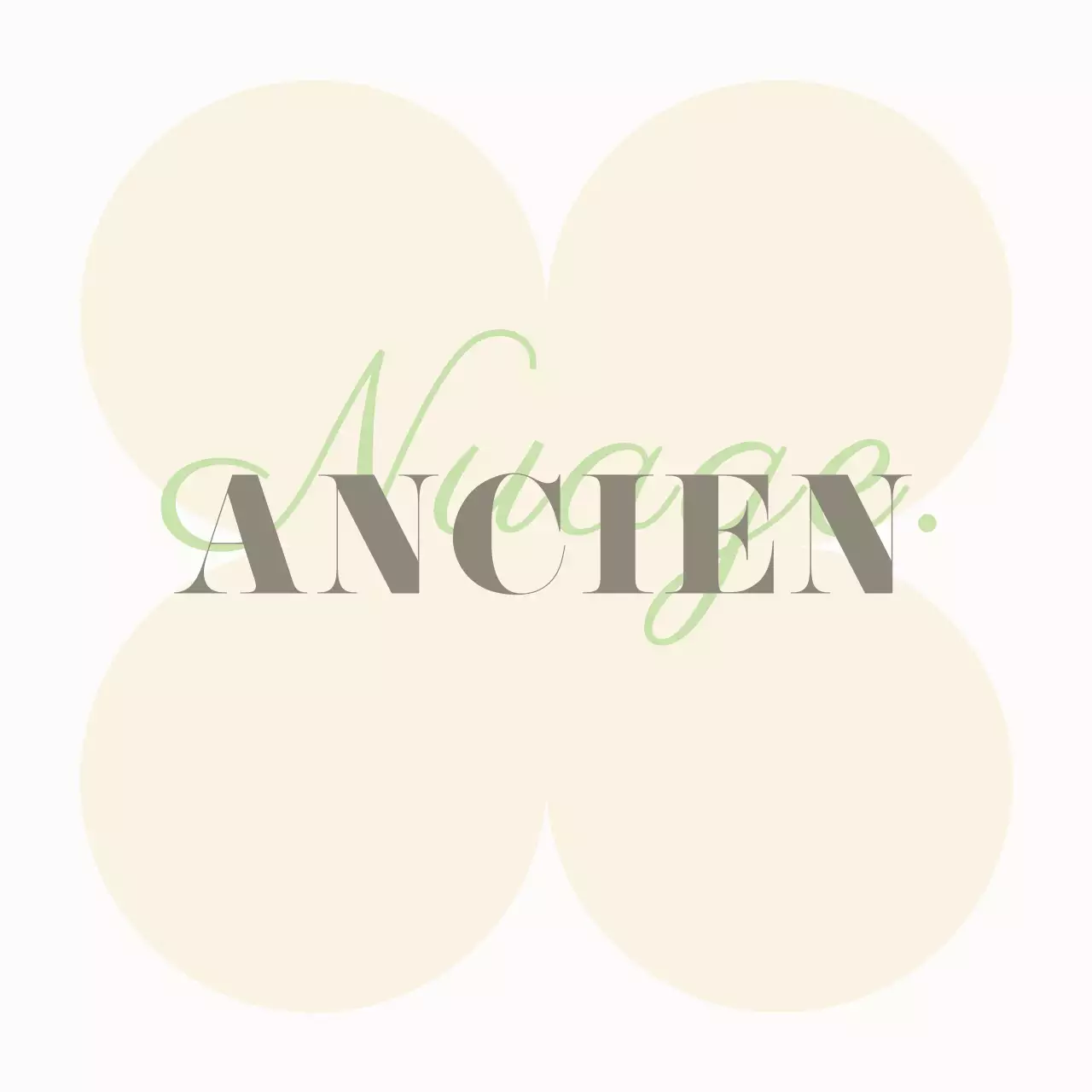 Promouvoir un centre commercial vintage avec un texte multicolore chaleureux et des formes circulaires