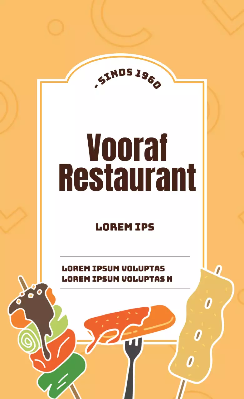 Gele schattige bakkerij sticker