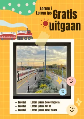 Over de oranje en kitscherige treinbaanfotowedstrijd