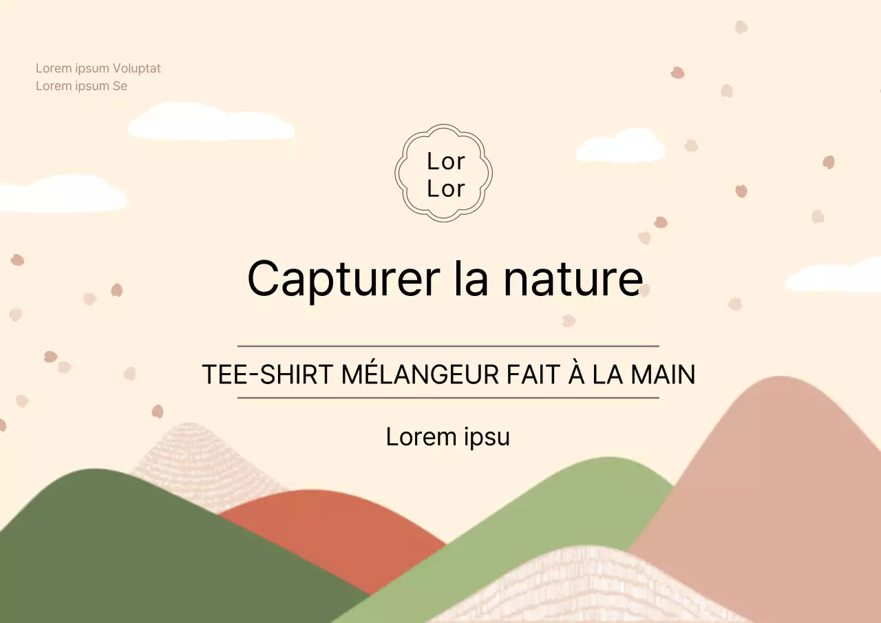 Cartes postales en sachets de thé aux couleurs chaudes et illustrées