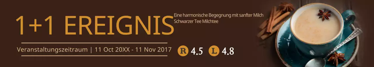 Schwarzer Tee Milchtee