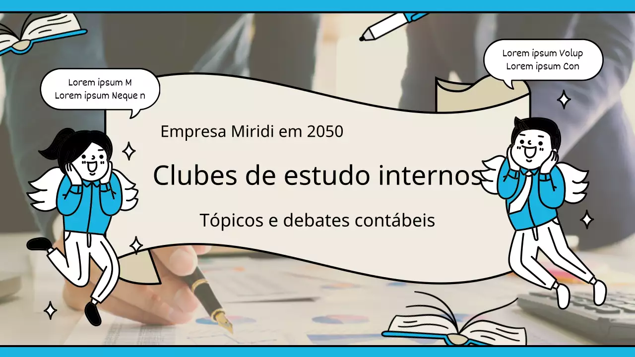 Conceito de ilustração azul claro e giro para um clube Miniatura do YouTube