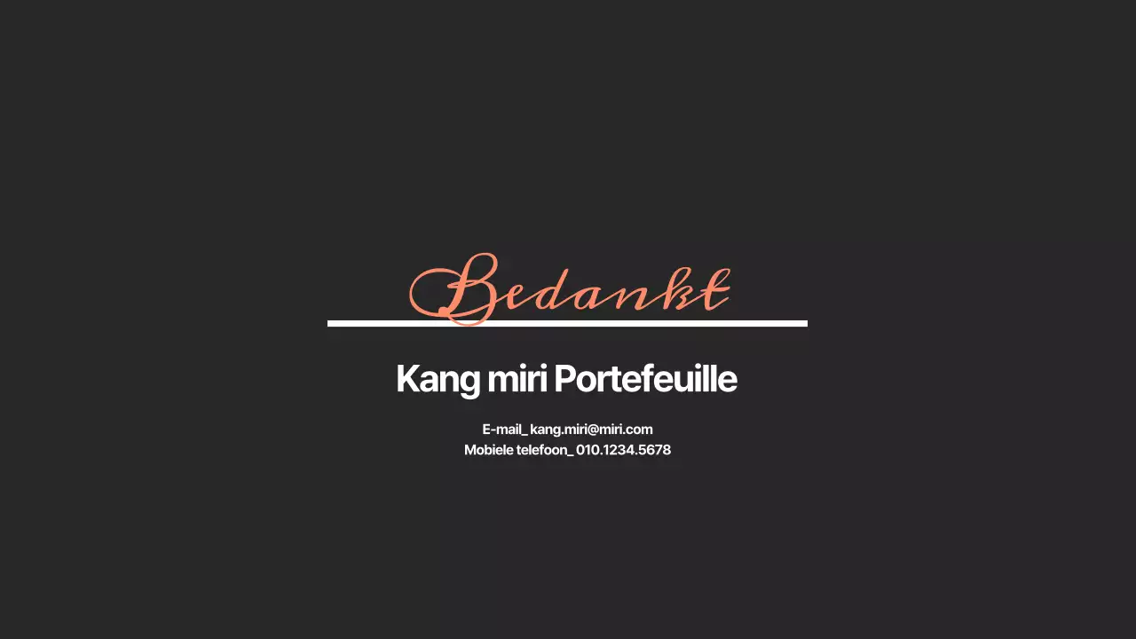 Eenvoudig ontwerp portfolio