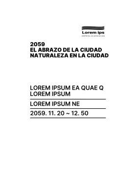 Estilo de maquetación de texto negro y sencillo Guía informativa de la exposición fotográfica
