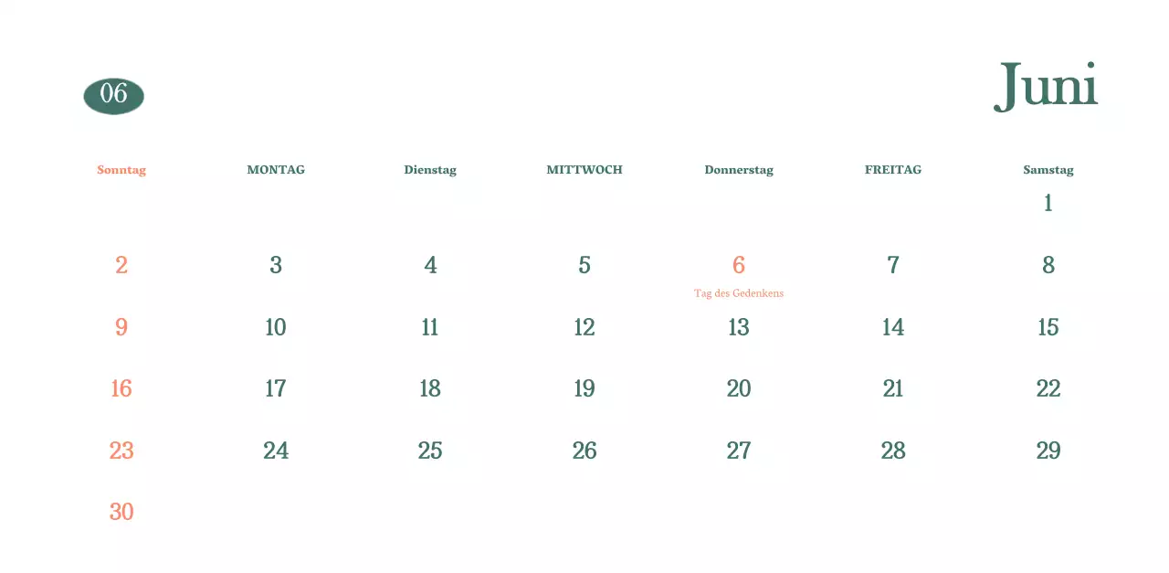 Cafe-Kalender mit Empfehlungen für das Getränk des Monats