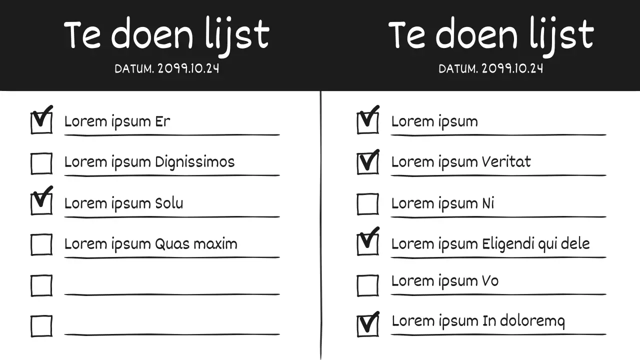 Een zwart-wit, doodle-y dagboekpost met een schattig doodle-gevoel