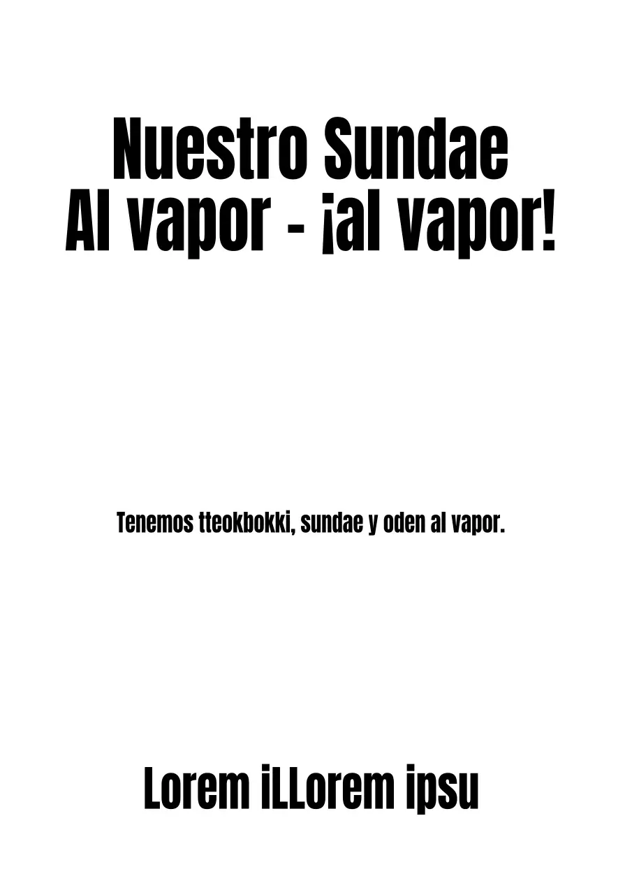 Promocione su restaurante con texto destacado en negro y rojo