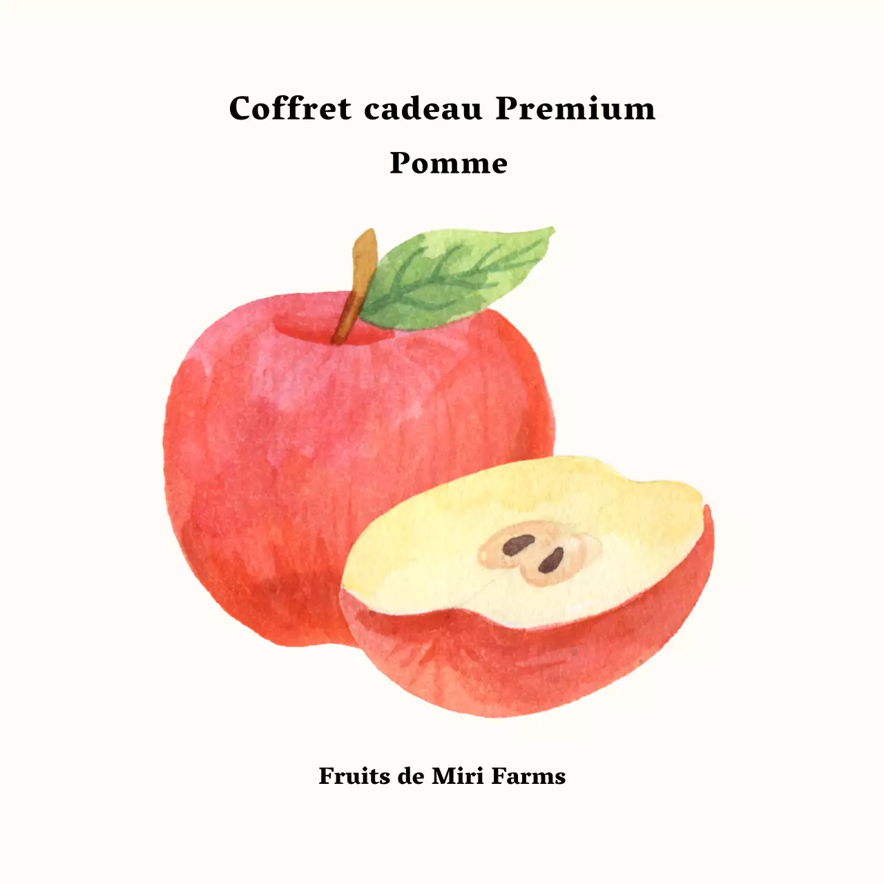 Autocollants simples et illustrés sur les pommes