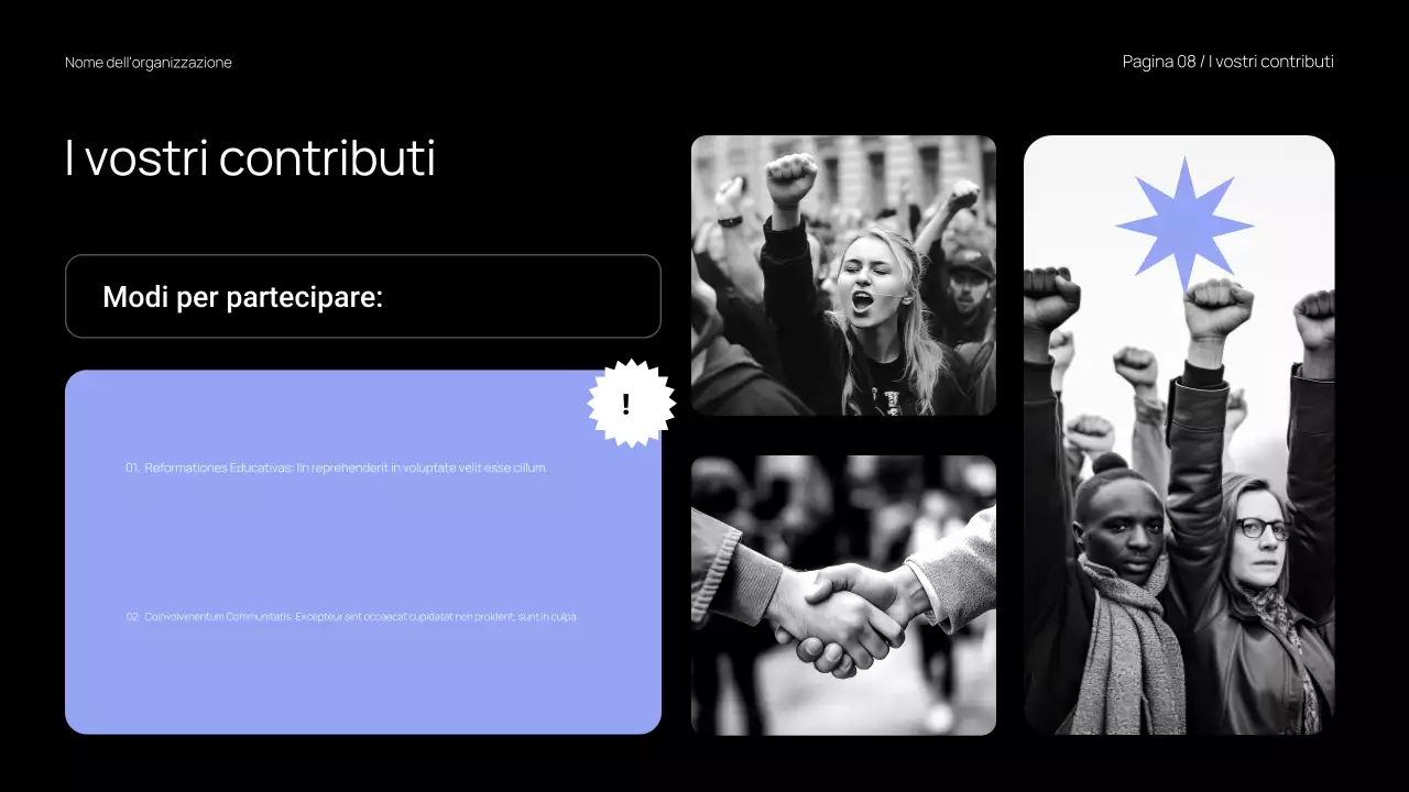 Presentazione del materiale di classe trendy e audace