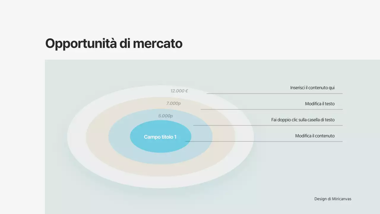 Grafico a torta con una semplice combinazione di colori blu