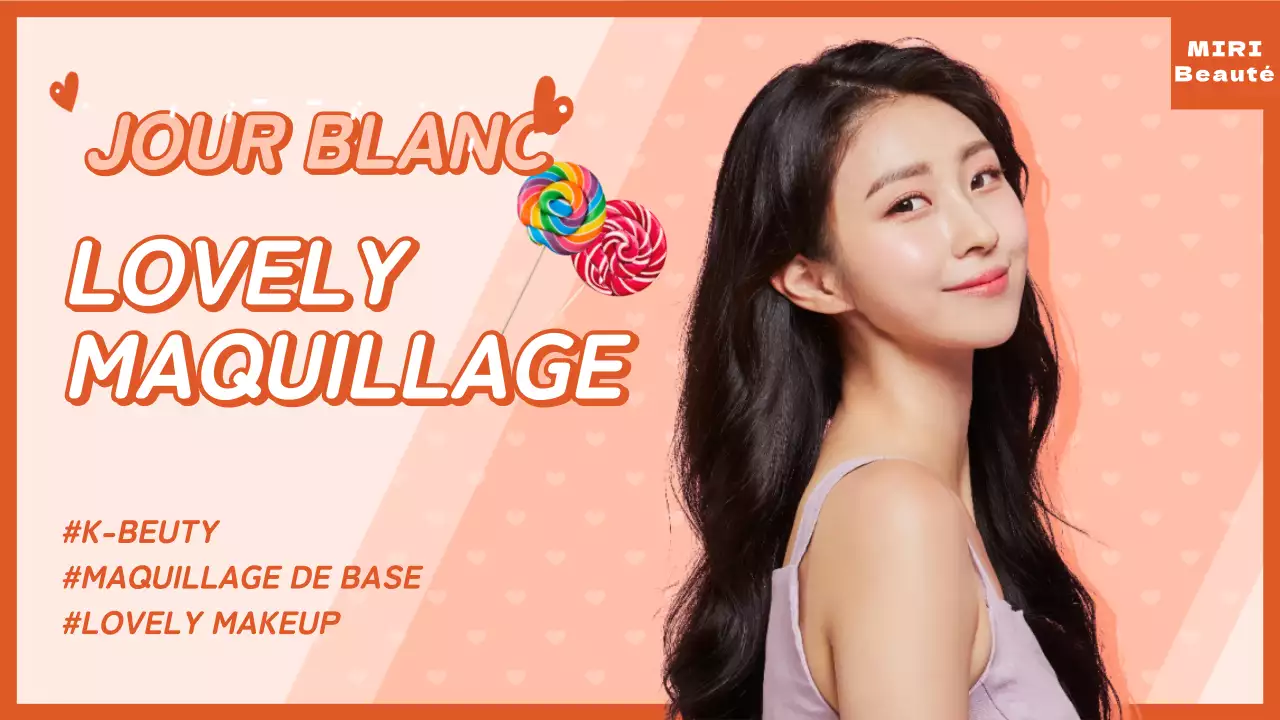 Maquillage d'une journée blanche en orange YouTube thumbnail