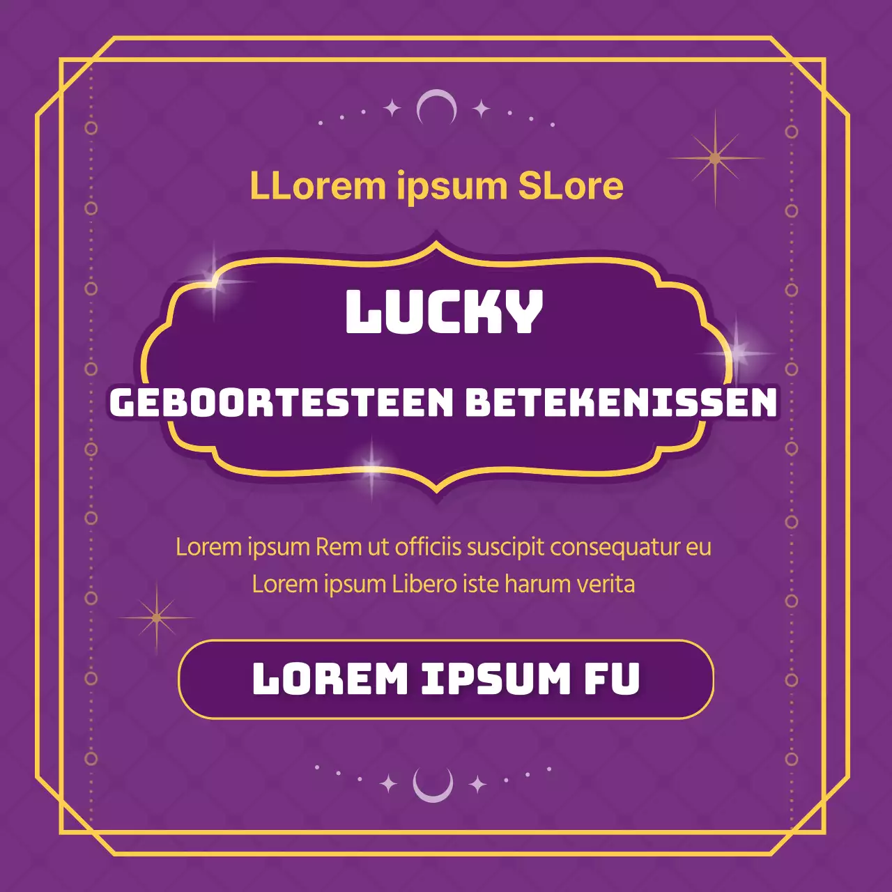 Paarse Tarotkaart Concept Geboortesteen KaartenNieuws Ontwerp